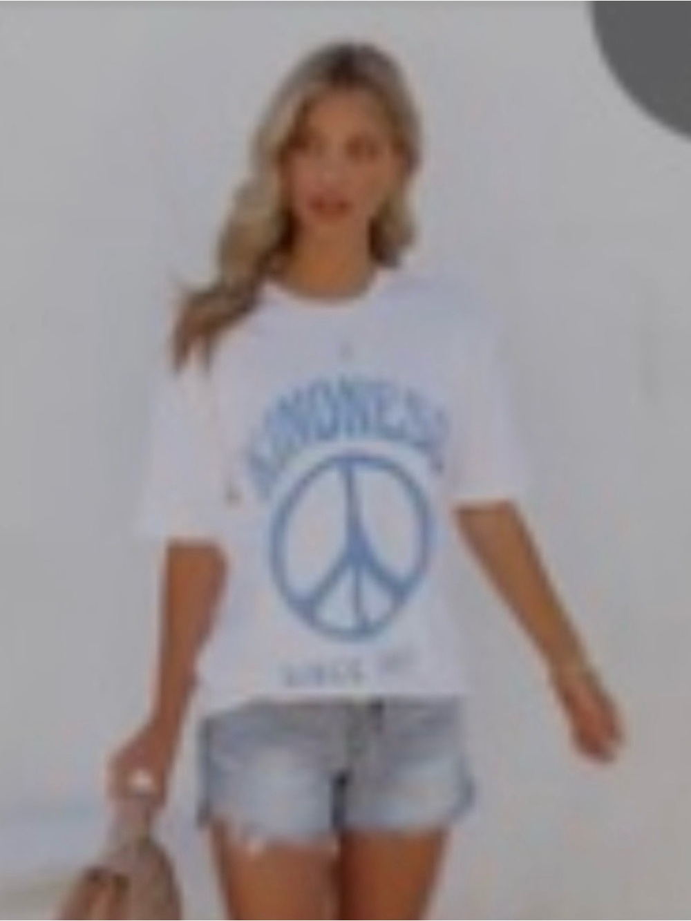 VICI COLLECTION KINDNESS GRAPHIC OVERSIZED TEE